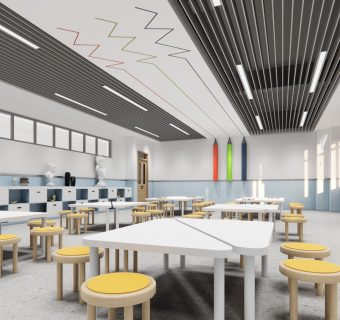 现代学校美术教室