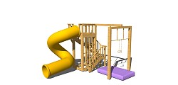 儿童娱乐区 儿童器材 儿童娱乐设施 滑梯 健身器材