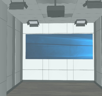 投影仪监控设备放映室sketchup模型下载