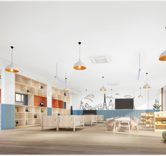 幼儿园教室sketchup模型下载