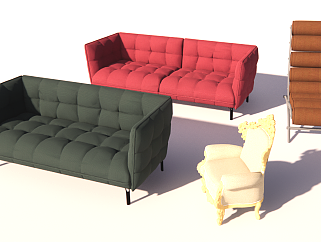 现代风格家具沙发合集客厅沙发组合沙发多人沙发