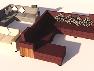 现代风格家具沙发合集客厅沙发组合沙发多人沙发