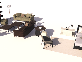 现代风格家具沙发沙发合集客厅沙发组合沙发多人沙发