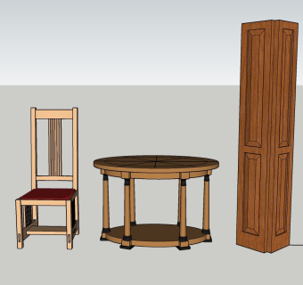 屏风 凳子 桌子 中式家具