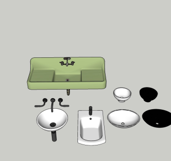 洗手台 浴室柜 台下盆 马桶 卫生间