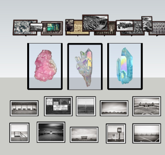 装饰画挂画sketchup模型下载