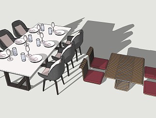 现代风格餐桌 组合餐桌