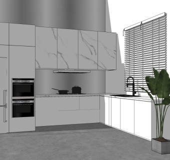 厨房冰箱植物厨具龙头油烟机长虹彩虹玻璃橱柜