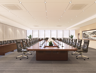 会议室大型会议室会议桌会议条桌花槽会议桌会议椅
