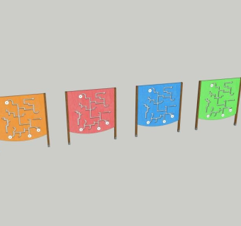 儿童趣味设施sketchup模型下载
