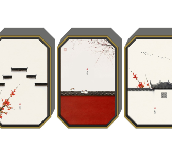 新中式装饰挂画