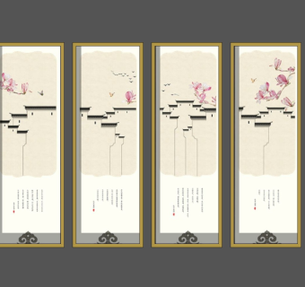 新中式装饰挂画