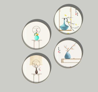 新中式装饰挂画