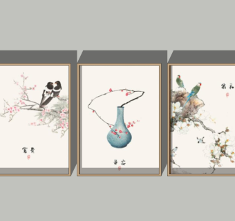 新中式装饰挂画