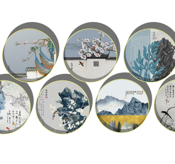 新中式装饰挂画