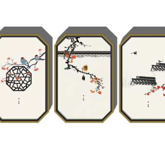 新中式装饰挂画