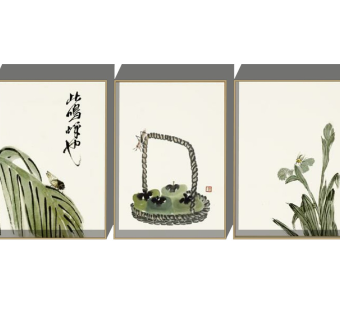 新中式装饰挂画