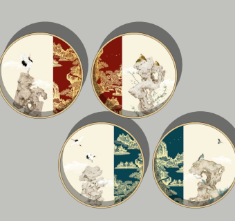 新中式装饰挂画