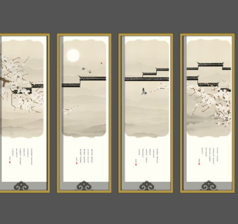 新中式装饰挂画