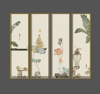 新中式装饰挂画