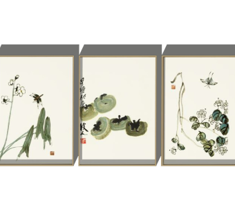 新中式装饰挂画