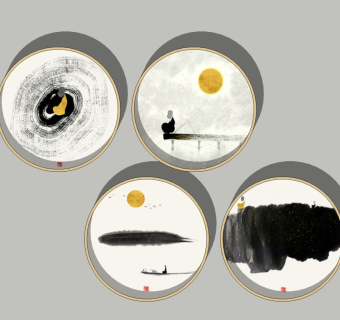 新中式装饰挂画