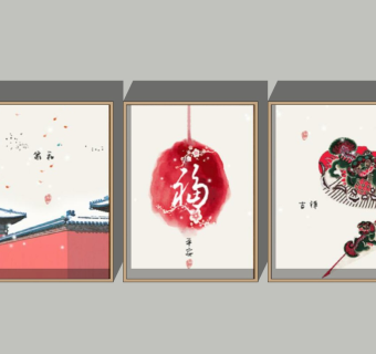 新中式装饰挂画