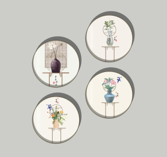 新中式装饰挂画