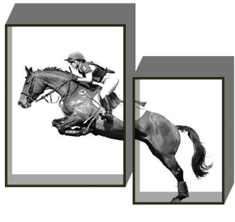 现代马装饰挂画
