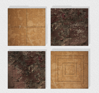 肌理，做旧材质墙饰
