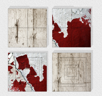 肌理，做旧材质墙饰