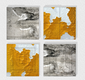 肌理，做旧材质墙饰