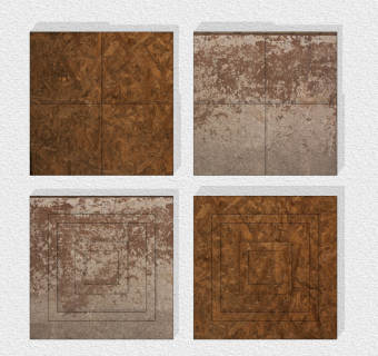 肌理，做旧材质墙饰