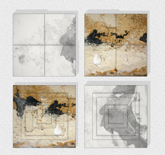 肌理，做旧材质墙饰