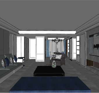 欧式模型sketchup模型下载