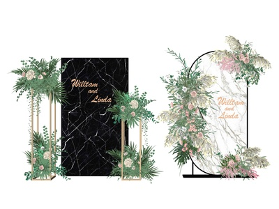 现代风格美陈SU模型下载