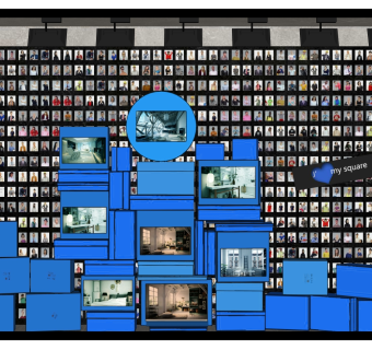 现代照相馆橱窗SU模型下载