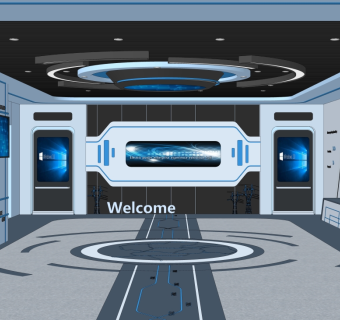 现代科技展厅SU模型下载