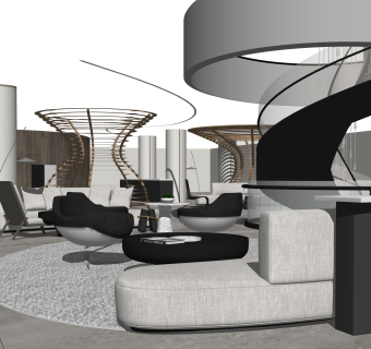 牧笛设计SU模型下载