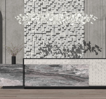 现代前台SU模型下载