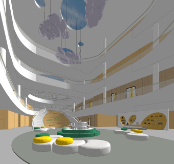 大堂SU模型下载