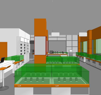 现代数码店SU模型下载