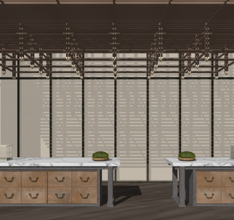 新中式前台SU模型下载