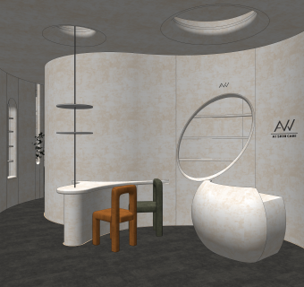 侘寂其他店面SU模型下载