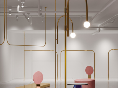 现代服装箱包店SU模型下载