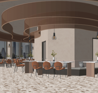 现代咖啡厅SU模型下载