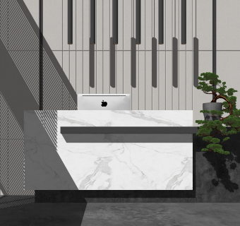 现代前台SU模型下载