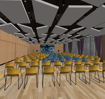 现代会议室SU模型下载