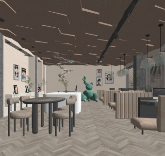 侘寂摄影工作室SU模型下载