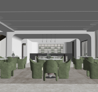 ysd原十设计新作现代售楼处SU模型下载